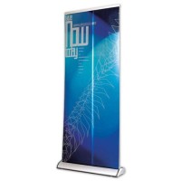Deluxe Self-stand/Roller Banner Pop Up/Pull up Exhibition Display Stand 830mm